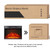 72" Electric Fireplace with Mantel