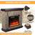36 inch Electric Fireplace with Mantel