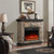 36 inch Electric Fireplace with Mantel