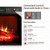 Naice 44" Electric Fireplace Mantel, LED Light Farmhouse Fireplace TV Stand