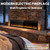 72 Inch Wall Mounted Electric Fireplace with Remote Control & Touch Screen