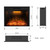 36'' Electric Fireplace Inserts, Recessed & Built in Wall Electric Fireplace Heater with Fire Crackling Sound