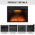 36'' Electric Fireplace Inserts, Recessed & Built in Wall Electric Fireplace Heater with Fire Crackling Sound