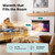 SereneLife Electric Fireplace Insert with Heater | Smart Wi-Fi App Control & Remote