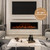 Highmark 72 Inch Smart Linear Electric Fireplace - Premium Flame with 10 Colors