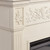 SEI Furniture Southern Enterprises Calvert Carved Electric Fireplace, Espresso Finish