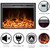40" Electric Fireplace Inserts, Recessed Fireplace Heater with Remote Control, Adjustable Flame Colors