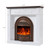 45" Birdcage-Style Electric Fireplace with Mantel, Tall Fireplace TV Stand