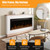 70" Electric Fireplace with Mantel for 60" Insert, Weyderk Ultra-Thin 5.5" Surround