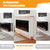 70" Electric Fireplace with Mantel for 60" Insert, Weyderk Ultra-Thin 5.5" Surround