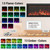 Smart Electric Fireplace Alexa/WiFi Enabled-The Inserts 50“ Wide-in Wall Recessed