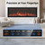 Smart Electric Fireplace Alexa/WiFi Enabled-The Inserts 50“ Wide-in Wall Recessed