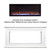 Touchstone Sideline Elite 50" Smart Electric Fireplace with Surround Mantel - 1,500W Heater