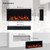 PuraFlame Herman 36 Inch Smart Linear Electric Fireplace - Premium Flame with 9 Colors