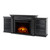 Real Flame Tracey 84" Grand TV Stand with Electric Fireplace in Black