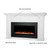 Real Flame Alcott 75” Smart Electric Fireplace with Mantel, App & Remote Control