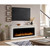 Touchstone Sideline Elite Pro 60" Smart Alexa/WiFi Enabled Electric Fireplace with Surround Mantel - 1,500W Heater