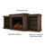 Real Flame Valmont 74" Electric Fireplace TV Stand for TVs up to 70 inches for Living Room and Bedroom, Remote Control