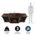 Real Flame Valmont 74" Electric Fireplace TV Stand for TVs up to 70 inches for Living Room and Bedroom, Remote Control
