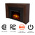 Real Flame Brooks 64” Grand Electric Fireplace with Mantel for Living Room or Bedroom