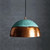 Gold Drum Pendant Lamp, 50 cm, Handcrafted Solid Brass Chandelier