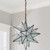 Milky Glass Pendant Light with Brass Finish | White Glass Ceiling Chandelier (16" Inch)