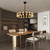 32-Light Black Crystal Chandelier, Dia 33" Large Dining Room Light Fixture | Round Dining Room Chandelier