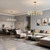 33" Gold Crystal Chandeliers for Dining Room Light Fixture