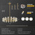 33" Gold Crystal Chandeliers for Dining Room Light Fixture