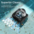 (2026 NEW) BRINBO C1 Powerful Pool Cleaner Robot, Frosted Gray Blue | Wall Climbing, Waterline Scrubbing, 2.5H Fast Charging