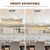 Crystal Chandelier for Dining Room 39.3" Modern Gold K9