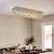 Crystal Chandelier for Dining Room 39.3" Modern Gold K9