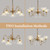 5-Light Vintage Chandelier in Matte Antique Brass Finish