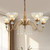 5-Light Vintage Chandelier in Matte Antique Brass Finish