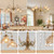 Vintage Chandelier in Matte Antique Brass Finish with Amber Flower-Shaped