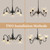 Crystal Accents, Farmhouse Chandelier for Dining Room, Hallway, Kitchen