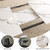 Extendable Dining Table Set for 6-8 People, 63 to 78.7 Inch MDF Kitchen Table with 6 Upholstered Chairs