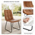 Extendable Round Dining Table Set for 6 People, 43.3"-59.1" Extendable Kitchen Table