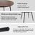 HIPIHOM 43.3"-59.1" Extendable Round Dining Table Set for 6