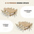 7-Piece Modern Farmhouse Dining Table Set
