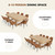 7-Piece Modern Farmhouse Dining Table Set, 86.6" x 47.2" Sturdy Stable Dining Table with 6 Chairs
