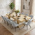 Rectangular Kitchen Table Set for 6,(Natura Table+6 Grey Chairs)
