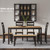 6-Piece Dining Table Set with Bench | Two-tone casual style