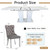 Henf 7 Pieces Faux Marble Dining Table Set for 6, 63"-79" Extendable Dining Room Table