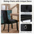 7 Pieces Extendable Dining Table Set for 6, 63"-79" Faux Mars Kitchen Table Set with 6 Black Chairs