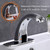 Bathroom Sink Faucet with Hole Cover Plate, Chrome