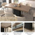 Henf 63"-79" Dining Table Set for 6, 7 Pieces Extendable Dining Table