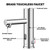 Basin Faucet with Temperature Control, Battery Powered Sensor
