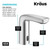 Bathroom Faucet with Control Box and Temperature Mixer
