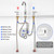 Bathroom Faucet for 3 Hole | 8 Inch Widespread Bathroom Sink Faucet